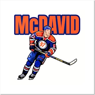 Oilers McDavid 97 Posters and Art